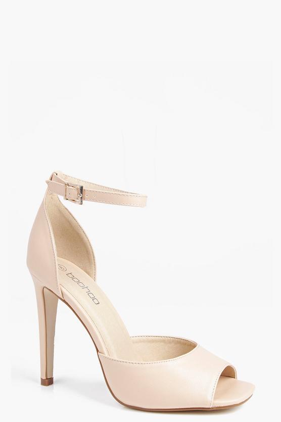 Lucy Peeptoe Ankle Strap Heels